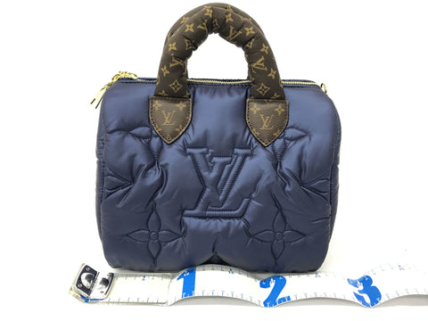 LOUIS VUITTON Speedy Bandouliere 25 Down Navy Handbag