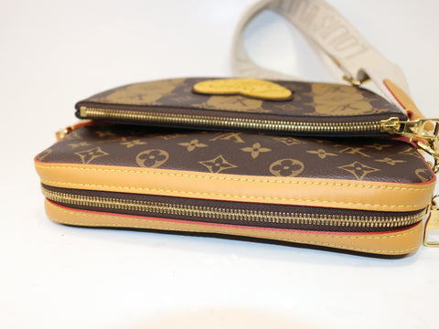 LOUIS VUITTON NIGO collaboration trio monogram messenger shoulder bag