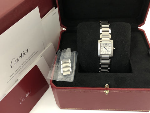 Cartier Tank Francaise SM 3217503541ZX WE110006 Quartz Women's Watch