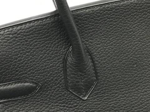 HERMES Birkin Birkin 30 Togo black SV metal fittings □L handbag