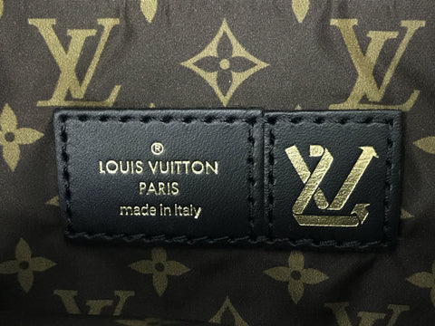 LOUIS VUITTON ON THE GO MM DOWN BLACK TOTE BAG