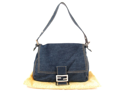 FENDI Mamma Mamma Denim One Shoulder Shoulder Bag