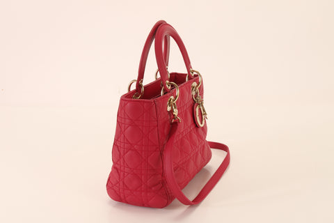 Dior Lady Cannage Leather Handbag Shoulder Bag