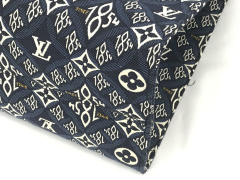 LOUIS VUITTON BACK ON THE GO 1854 NAVY MM TOTE BAG