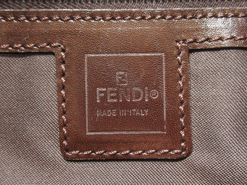 FENDI Zucca Pattern Fendi Zucca Mamma B CA/KA BR S Hardware Storage Bag 30x20x11cm Shoulder Bag