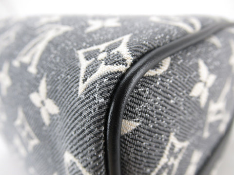 LOUIS VUITTON Louis Vuitton Speedy Bandouliere 25 Denim Black Shoulder Bag