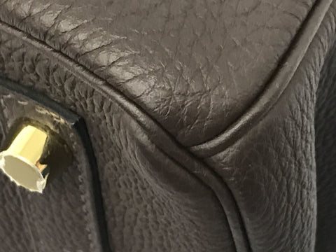 HERMES Birkin Birkin 30 brown gold hardware Togo Y engraving handbag