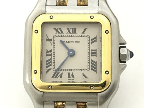 Cartier Panthère SM 2 Row 1120/2/C58099 QZ Ivory Dial 15 Pieces Women's Watch