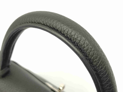 HERMES Kelly Kelly 25 inner seam black Togo SV metal fittings D engraving beautiful product handbag