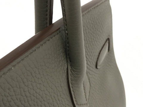 HERMES Birkin HERMES Birkin 30 ethane Togo □Q engraved SV metal fittings handbag