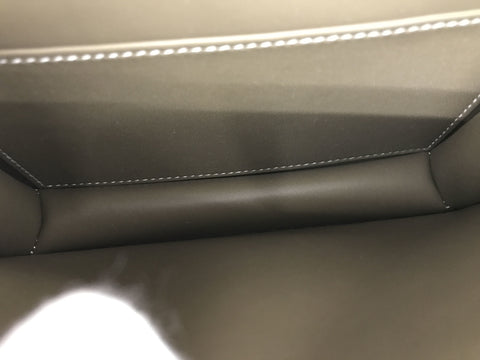 HERMES Constance Mini Etoupe Vaux Epsom Silver Metal Fittings U Engraved Shoulder Bag