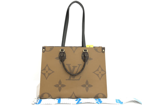 LOUIS VUITTON Monogram Monogram Reverse On The Go MM IC Tag Shoulder Bag