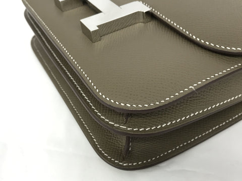 HERMES HERMES Constance silver metal fittings shoulder bag engraving Z shoulder bag