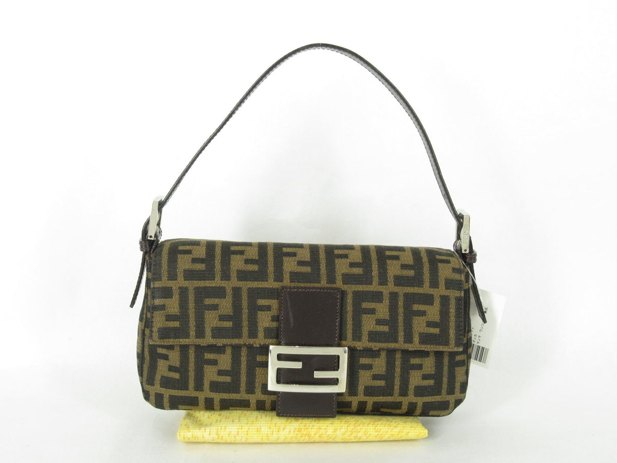 FENDI Zucca Pattern Zucca Mamma One Shoulder Good Condition Shoulder Bag