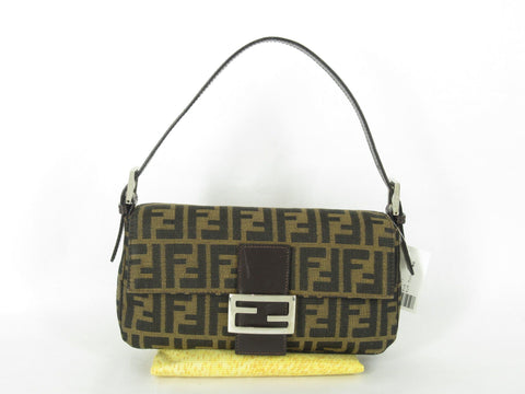 FENDI Zucca Pattern Zucca Mamma One Shoulder Good Condition Shoulder Bag