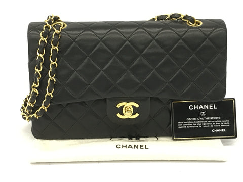 CHANEL lambskin lambskin matelasse shoulder bag