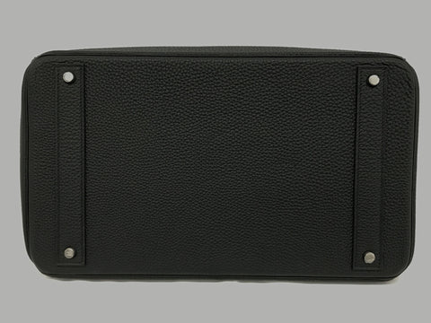 HERMES Hauta Croix 40 Togo Black SS U Handbag