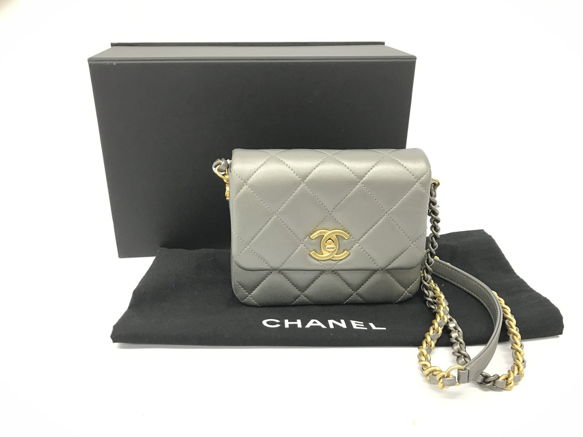 CHANEL CHANEL Minimato Ram Silver GP Shoulder Bag