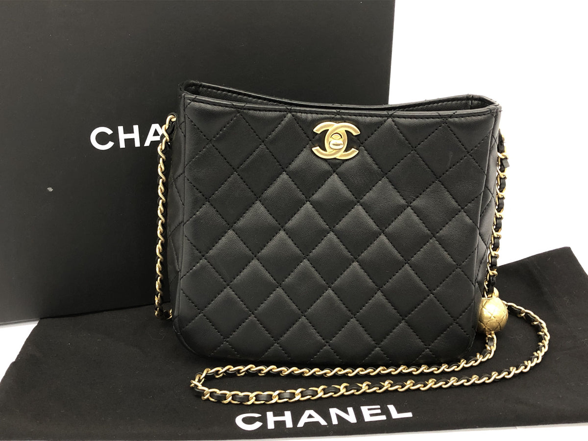 CHANEL lambskin lambskin chain shoulder shoulder bag