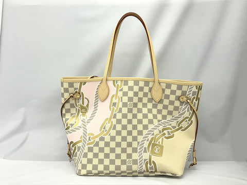 LOUIS VUITTON Damier Azur Damier Azur N40471 Neverfull MM Tote Bag