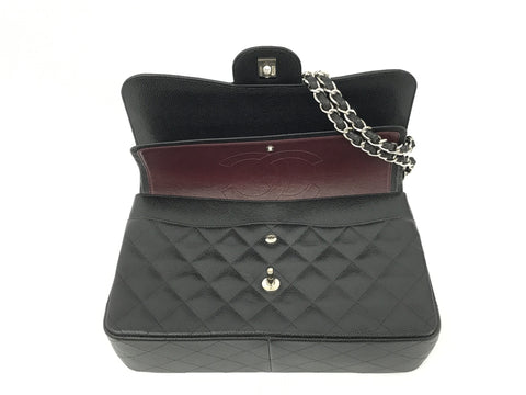 CHANEL Caviar Skin Caviar Skin Matelasse W No. 21 Shoulder Bag