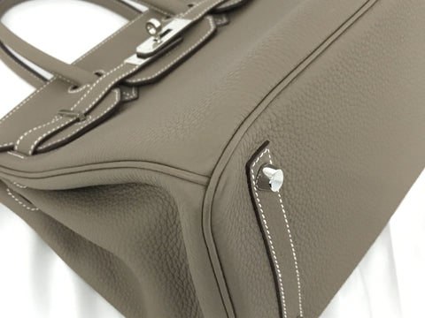 HERMES Birkin Birkin 30 Togo Etoupe SS D handbag