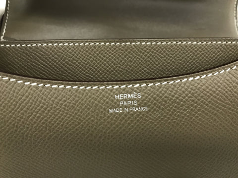 HERMES HERMES Constance silver metal fittings shoulder bag engraving Z shoulder bag