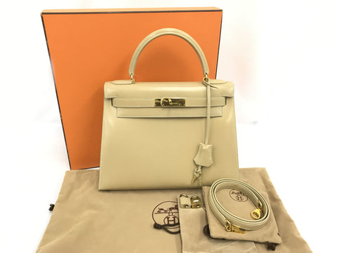 HERMES Kelly Kelly box calf 28 A shoulder bag