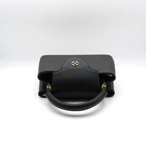 LOUIS VUITTON Capucines BB M94755 Noir IC Chip Taurillon Handbag