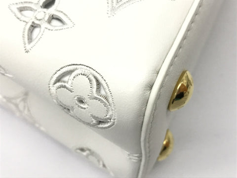 LOUIS VUITTON Capucines BB White Handbag【SS】