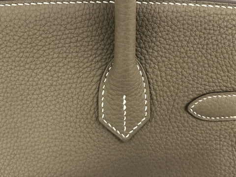 HERMES Birkin Birkin 30 Togo Etoupe SS D handbag