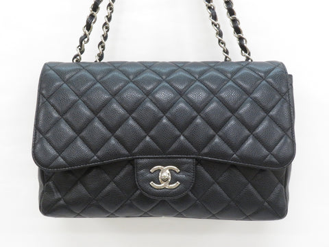 CHANEL W Chain Shoulder Bag Caviar Skin Big Matrasse No. 13 Shoulder Bag