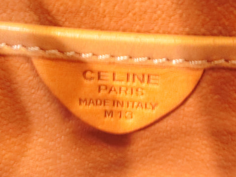 CELINE Macadam Pattern Circle Logo Hardware Handbag