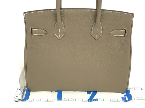 HERMES Birkin Birkin 30 Togo Etoupe SS D handbag