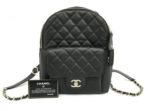 CHANEL matelasse CHANEL matelasse rucksack caviar black GP rucksack