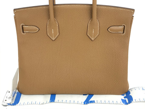 HERMES Birkin Birkin 30 Togo Gold GP L Handbag