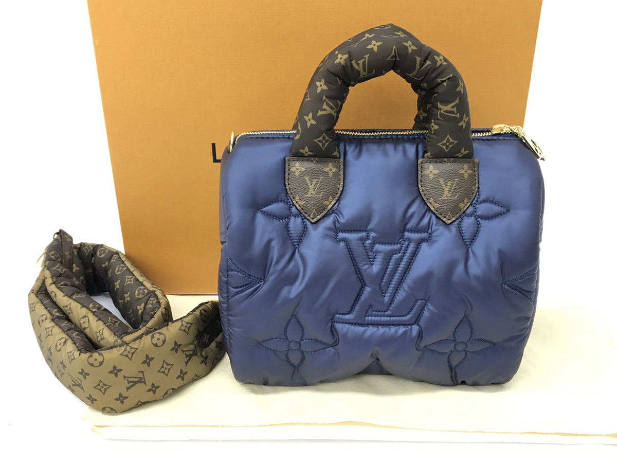 LOUIS VUITTON Speedy Bandouliere 25 Down Navy Handbag