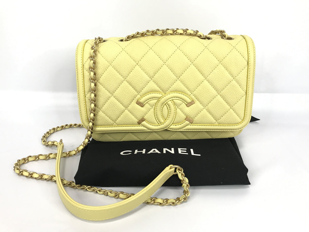 CHANEL CC filigree full flap chain shoulder matelasse G card serial seal shoulder bag