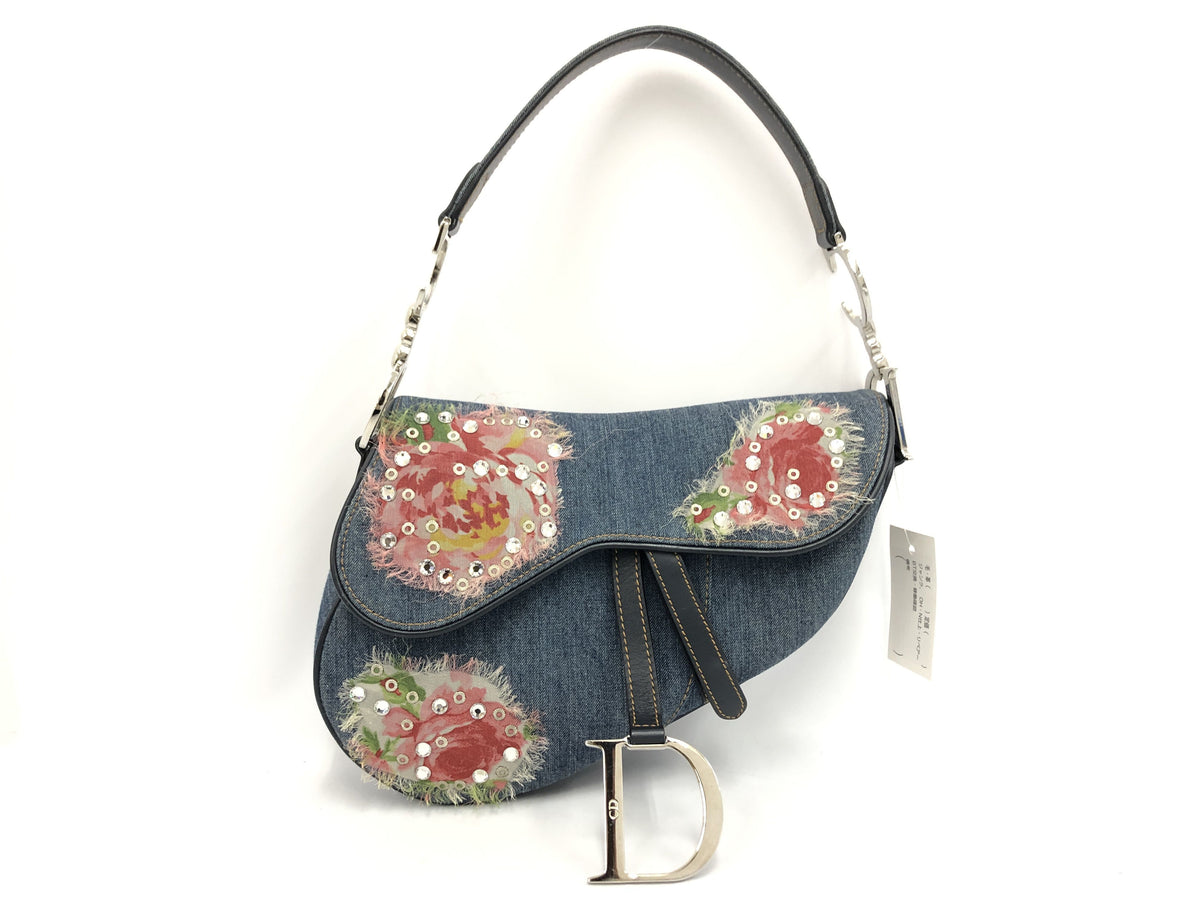 Dior saddle bag denim bag