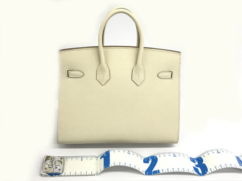 HERMES Birkin 25 Cle silver metal fittings Epson U engraving handbag