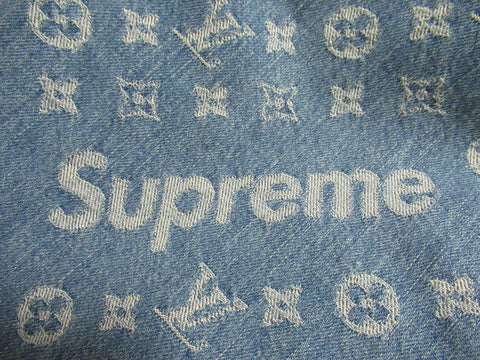 LOUIS VUITTON Supreme Vuitton Monogram Denim Pants Size 28 Pants