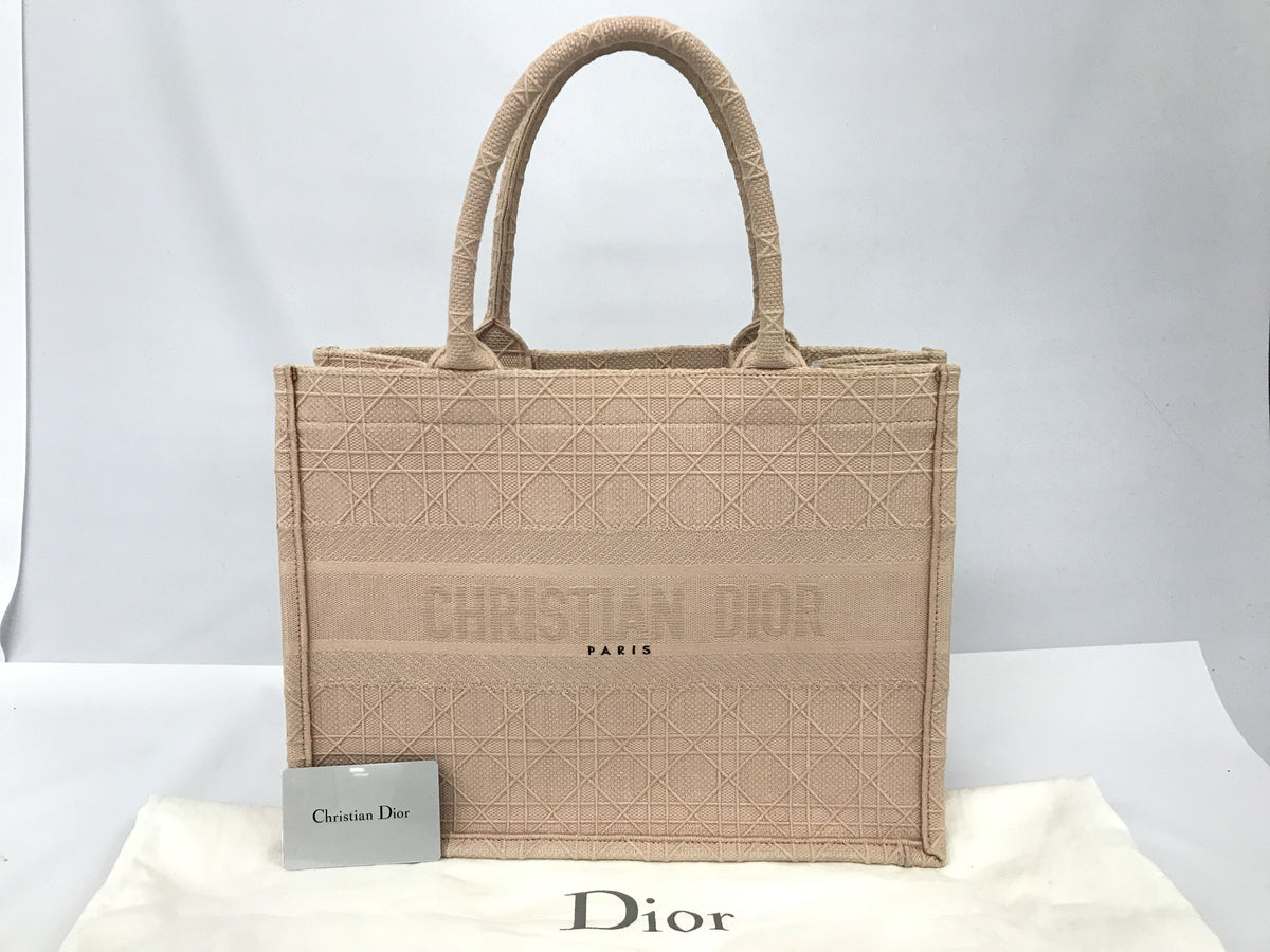 Dior Book Tote Medium Bois de Rose Tote bag with card and storage bag