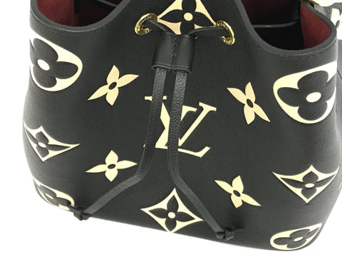 LOUIS VUITTON Monogram Emplant Monogram Emplant M45497 Neonoe Bicolor Handbag