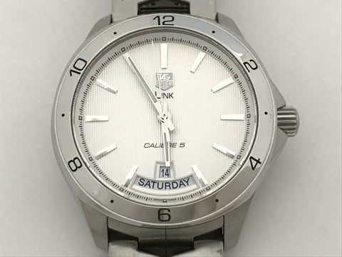 TAG Heuer Link Caliber 5 White Dial Men's Watch