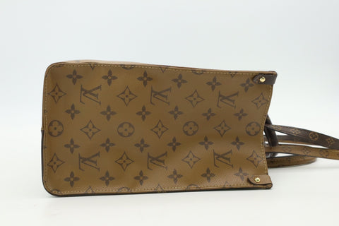 LOUIS VUITTON M45321 Reverse On The Go-MM Monogram Giant RFID Tote Bag