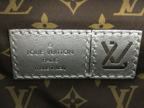 LOUIS VUITTON Maxi Bum Bag Down Silver Shoulder Bag