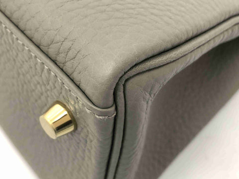 HERMES Kelly Kelly 28 ethane gold hardware Togo U engraving handbag