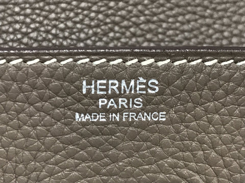 HERMES Birkin Birkin 30 Etoupe Taurillon handbag