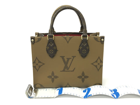 LOUIS VUITTON ON THE GO PM BROWN MONOGRAM TOTE BAG