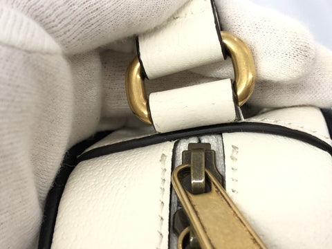 GUCCI adidas×GUCCI Ophidia shoulder bag leather white double G box storage bag shoulder bag